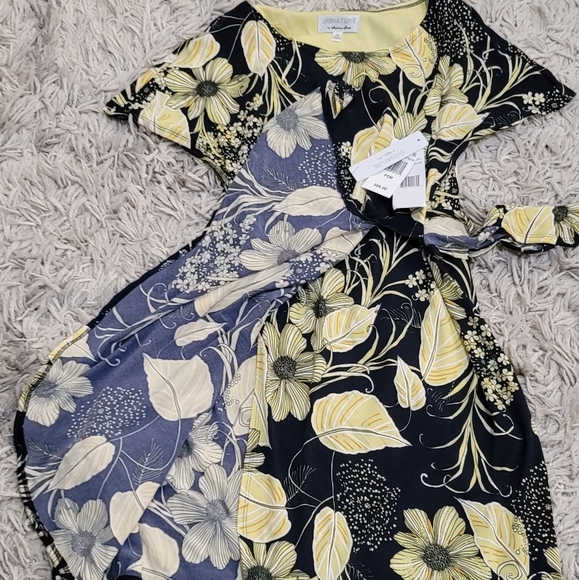 Robbie Bee Signature Petite Floral Print Sarong Dr - Picture 3 of 7